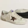 Men's Super-Star LTD in suede with brown leather star and metallic leather heel tab