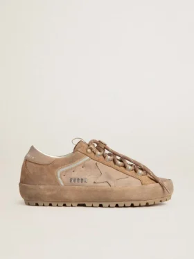Men's Super-Star Ski in Dolmias and caramel suede with marble nubuck star and heel tab