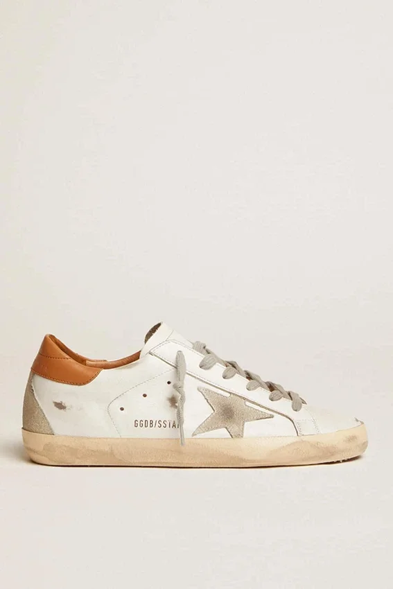 Men’s Super-Star sneakers with suede star and brown heel tab