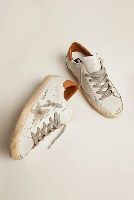 Men’s Super-Star sneakers with suede star and brown heel tab