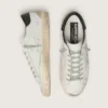 Men's Super-Star with black heel tab and metal stud lettering