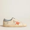 Men's Super-Star with crocodile-print star and silver-blue heel tab