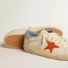 Men's Super-Star with crocodile-print star and silver-blue heel tab