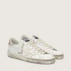 Men's Super-Star with gold sparkle foxing and lettering
