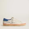 Men’s Super-Star with perforated star and blue suede heel tab