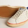 Men’s Super-Star with perforated star and blue suede heel tab