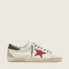 Men's Super-Star with red suede star and green leather heel tab