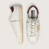 Men's Super-Star with sand suede star and red croc-print leather heel tab