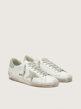 Men’s Super-Star with silver heel tab and lettering