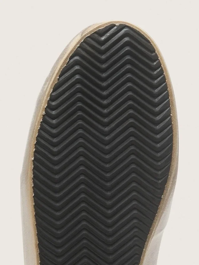 Men's Super-Star with silver heel tab and lettering
