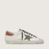 Men's Super-Star with star in olive green canvas