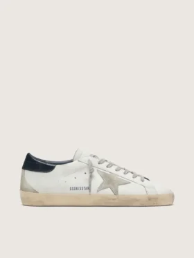Men's Super-Star with suede star and blue heel tab