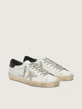 Men’s Super-Star with suede star and blue heel tab