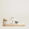 Men's Super-Star with suede star and platinum snake-print leather heel tab