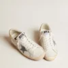 Men's Super-Star with suede star and platinum snake-print leather heel tab