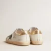 Men's Super-Star with suede star and platinum snake-print leather heel tab