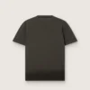 Men’s T-shirt in anthracite cotton jersey with perforated heart