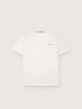 Men's T-shirt in vintage white cotton jersey