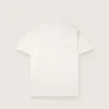 Men's T-shirt in vintage white cotton jersey