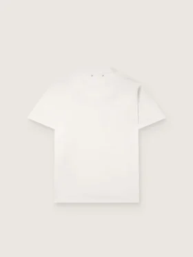 Men’s T-shirt in vintage white cotton jersey