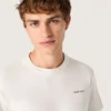 Men's T-shirt in vintage white cotton jersey