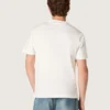 Men's T-shirt in vintage white cotton jersey