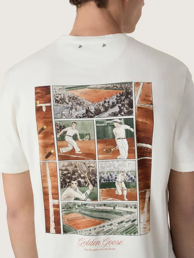 Men’s T-shirt with print on the back