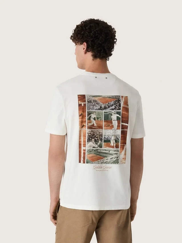 Men’s T-shirt with print on the back