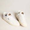 Men's Tenth Star in white leather