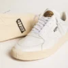 Men's Tenth Star in white leather