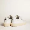 Men's Tenth Star in white leather