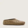 Men’s Tierra in khaki suede with silver studs