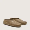 Men’s Tierra in khaki suede with silver studs