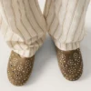 Men’s Tierra in khaki suede with silver studs