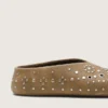 Men’s Tierra in khaki suede with silver studs