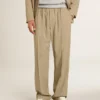 Men's travertine-colored joggers