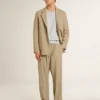 Men's travertine-colored joggers
