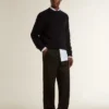 Men's True-Star in silver sequins with black star and silver leather heel tab