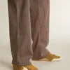 Men's True-Star in tobacco-colored suede with white star and platinum heel tab