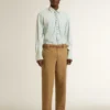 Men's True-Star in white nappa leather with gold foiled leather star and beige suede heel tab