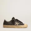 Men's V-Star in black canvas with ice-gray star and heel
