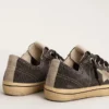 Men's V-Star in black canvas with ice-gray star and heel