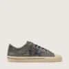Men’s V-Star in black suede with black leather star