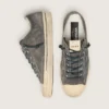 Men’s V-Star in black suede with black leather star