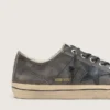 Men’s V-Star in black suede with black leather star