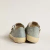 Men's V-Star in light blue canvas with dove-gray leather star