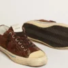 Men's V-Star LTD sneakers in dark brown suede with tone-on-tone star