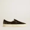 Men's VCE Penstar in black suede with black leather heel tab