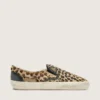 Men's VCE Penstar in leopard-print pony skin with black leather heel tab
