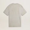 Men's vintage-effect gray T-shirt with print on the front